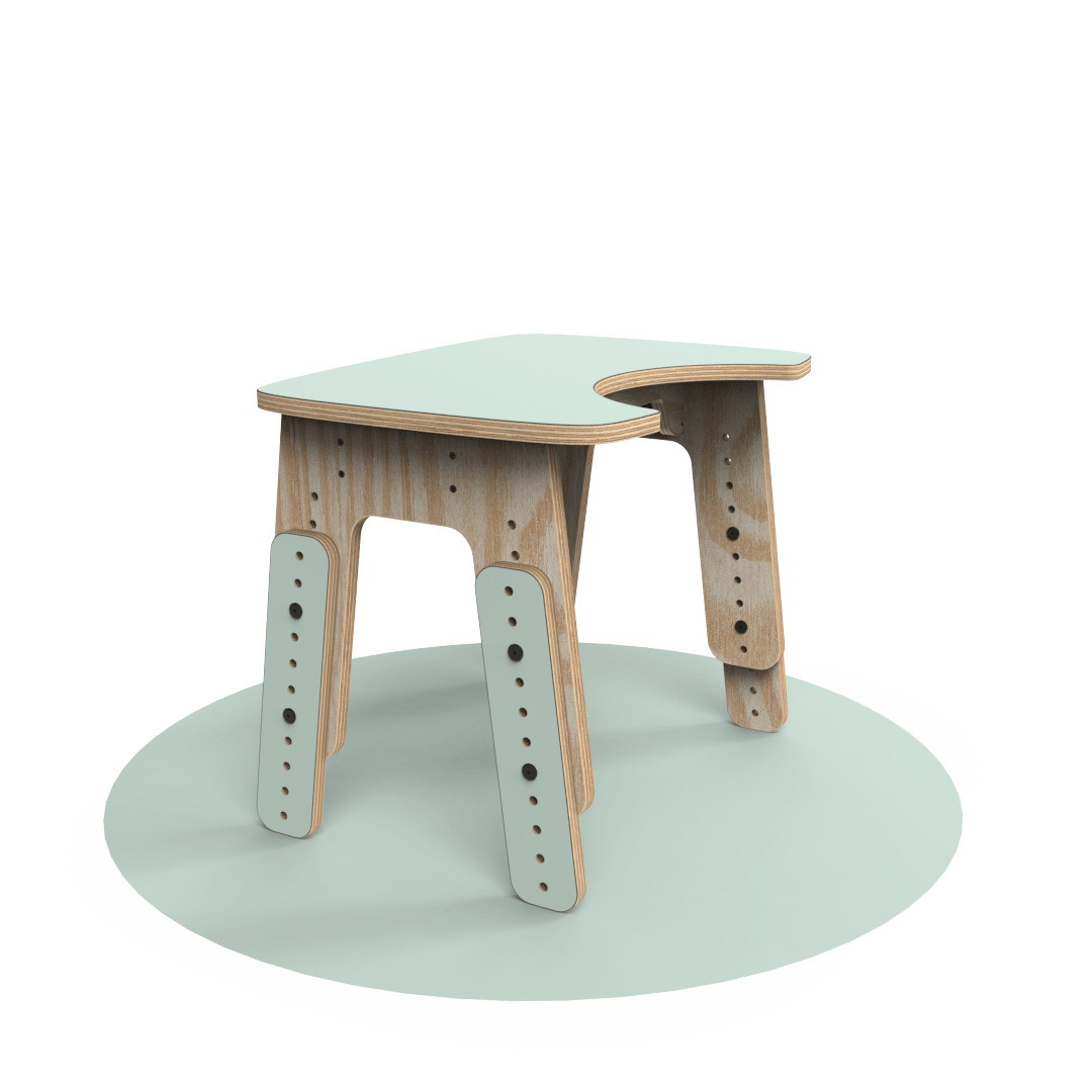 Mesa infantil reni escotadura Menta