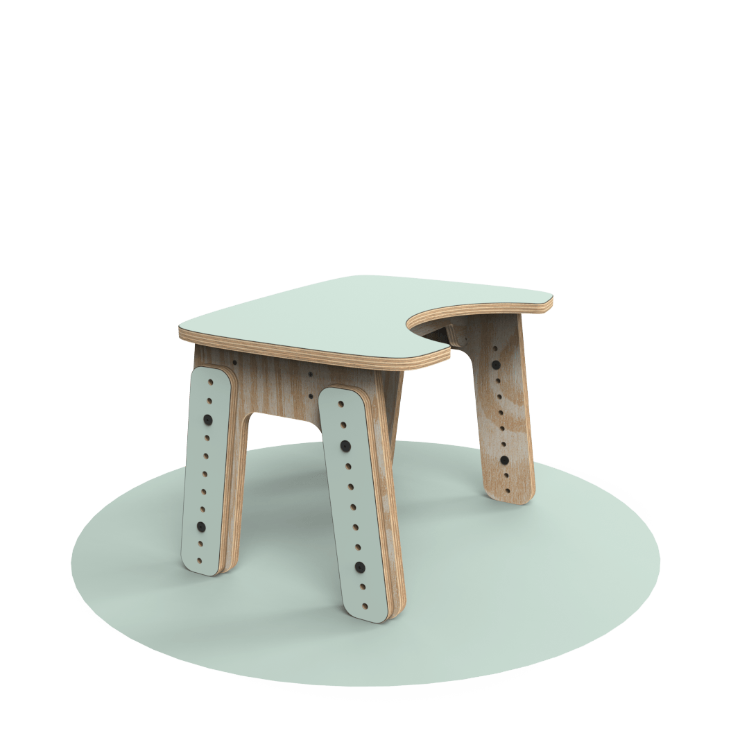 Mesa infantil reni escotadura Menta