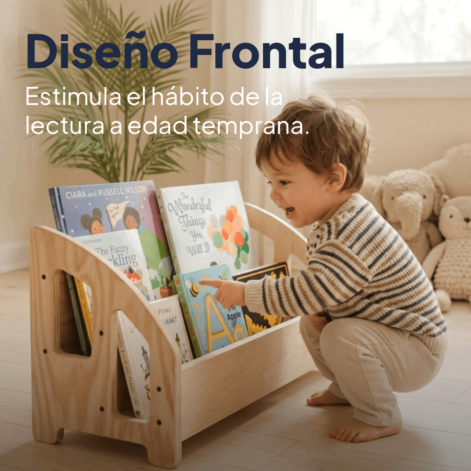 Librero Montessori 2 Niveles