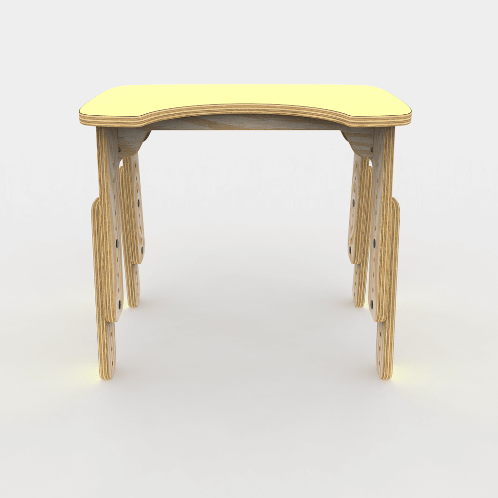 Mesa infantil reni escotadura Amarillo