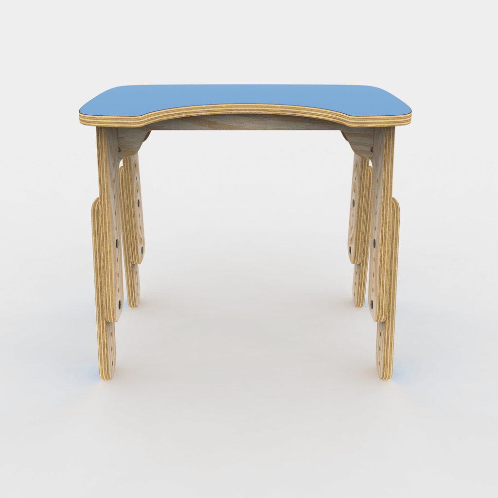 Mesa infantil reni escotadura Azul