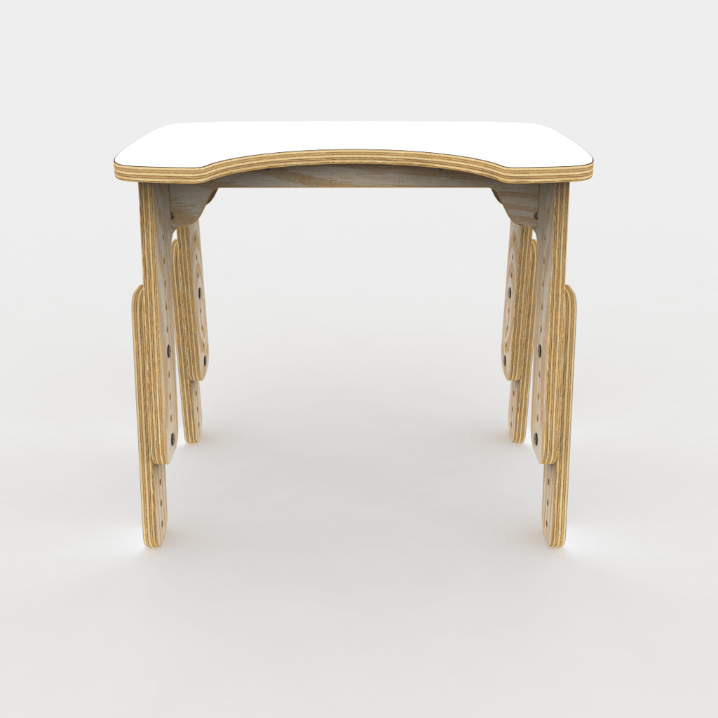 Mesa infantil reni escotadura blanco