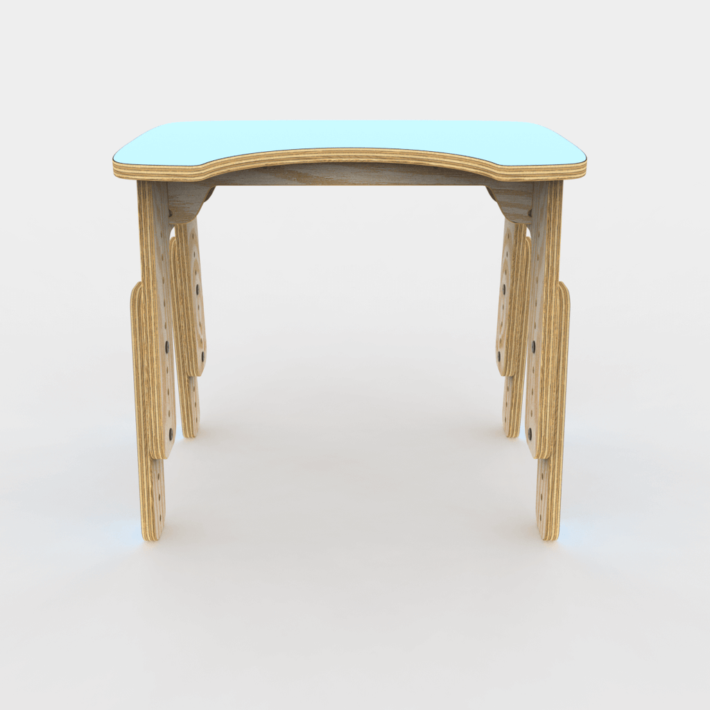 Mesa infantil reni escotadura celeste