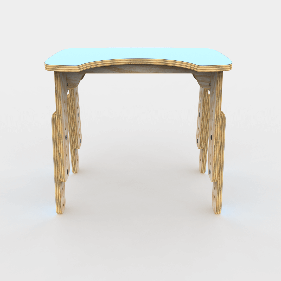 Mesa infantil reni escotadura celeste