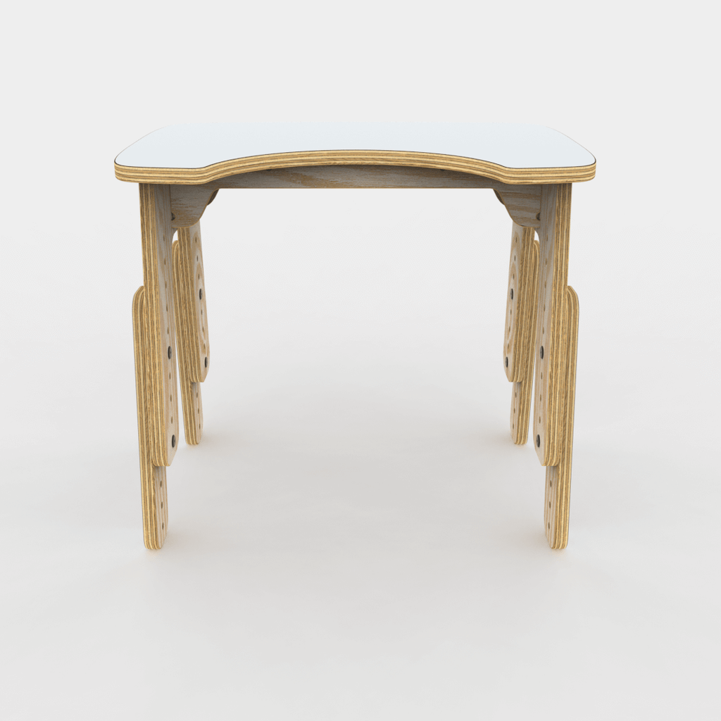 Mesa infantil reni escotadura gris