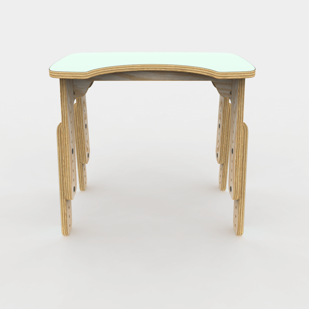 Mesa infantil reni escotadura Menta