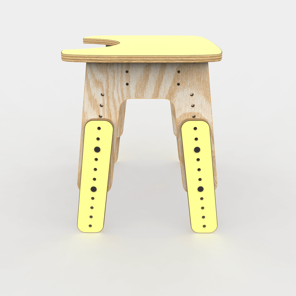 Mesa infantil reni escotadura Amarillo