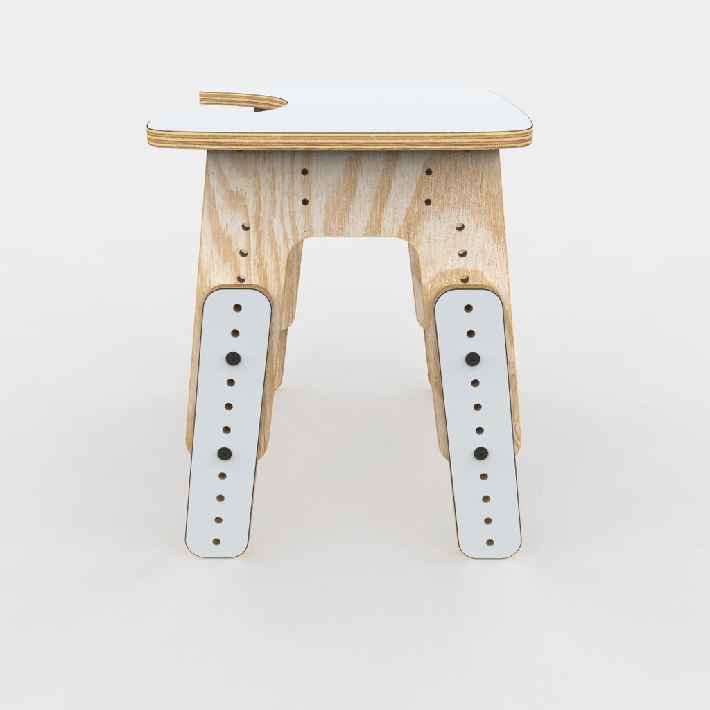 Mesa infantil reni escotadura gris