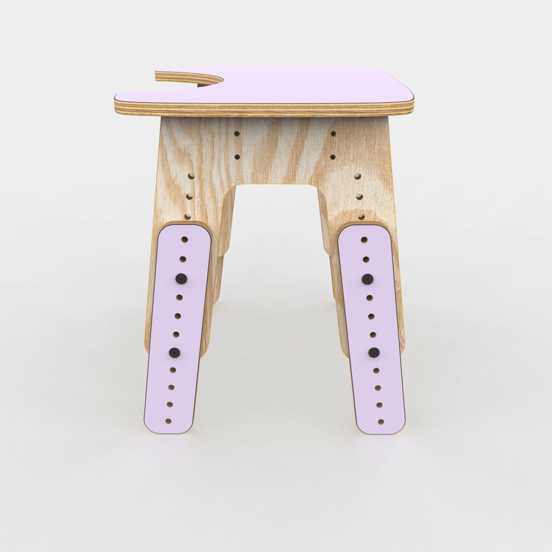 Mesa infantil reni escotadura Uva