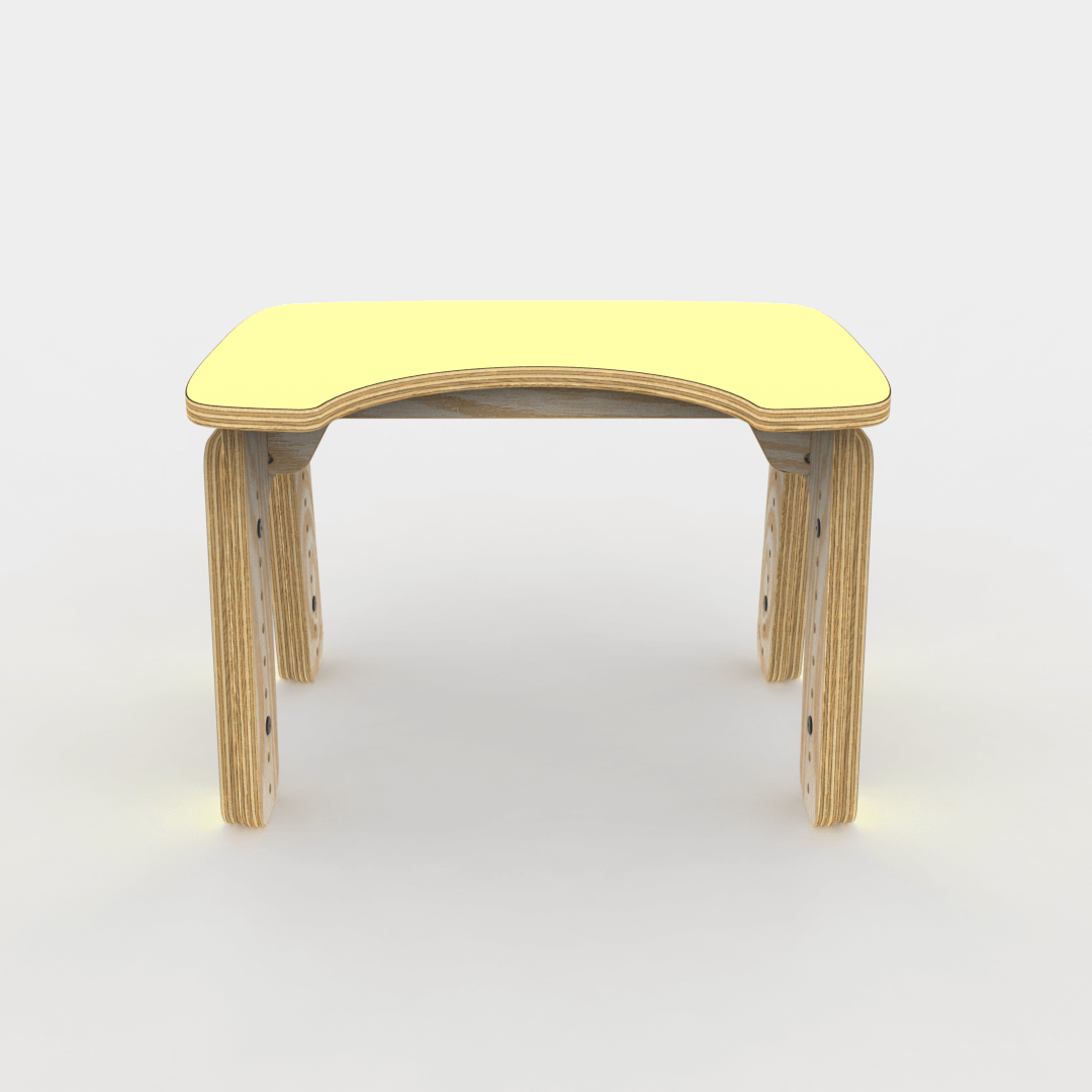 Mesa infantil reni escotadura Amarillo