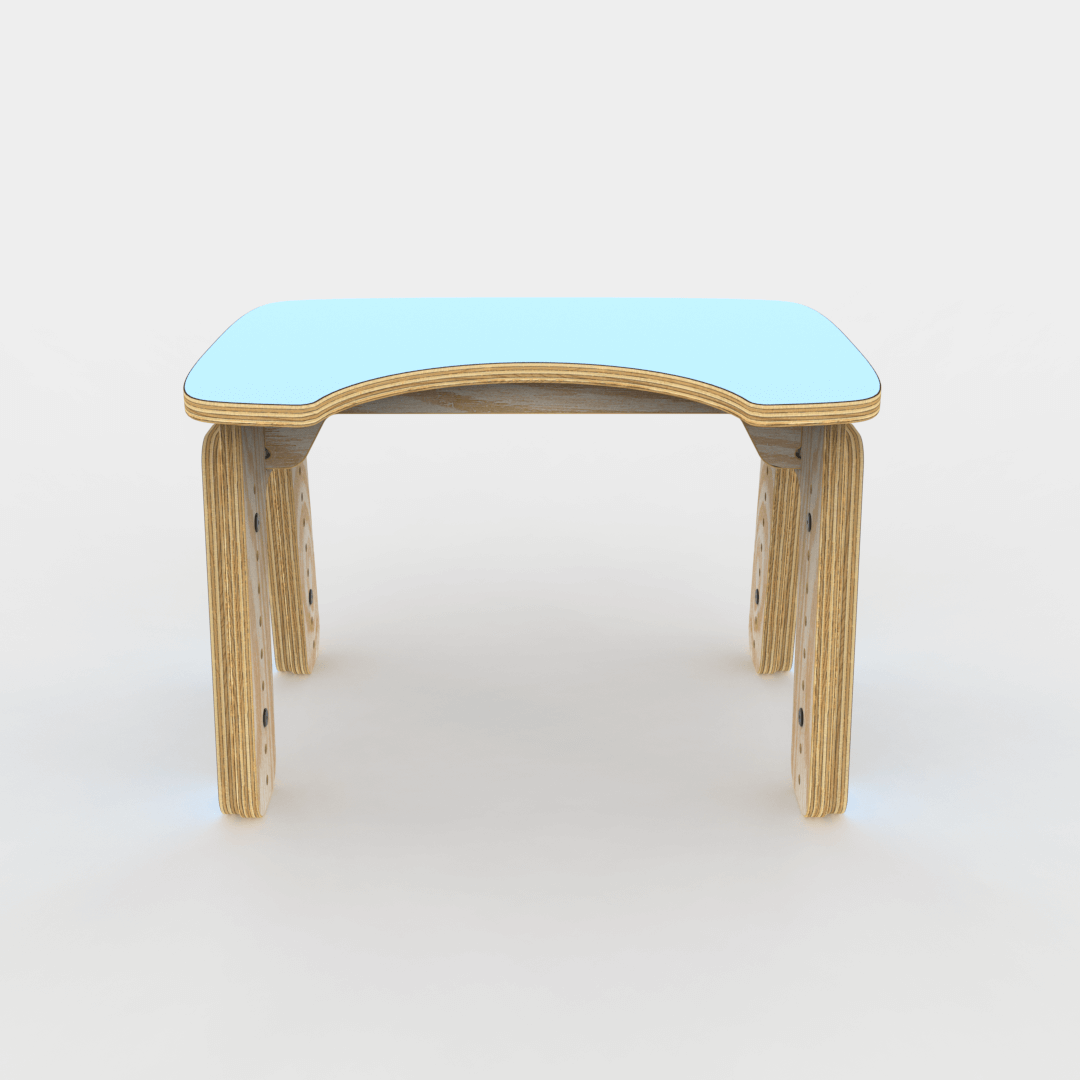 Mesa infantil reni escotadura celeste