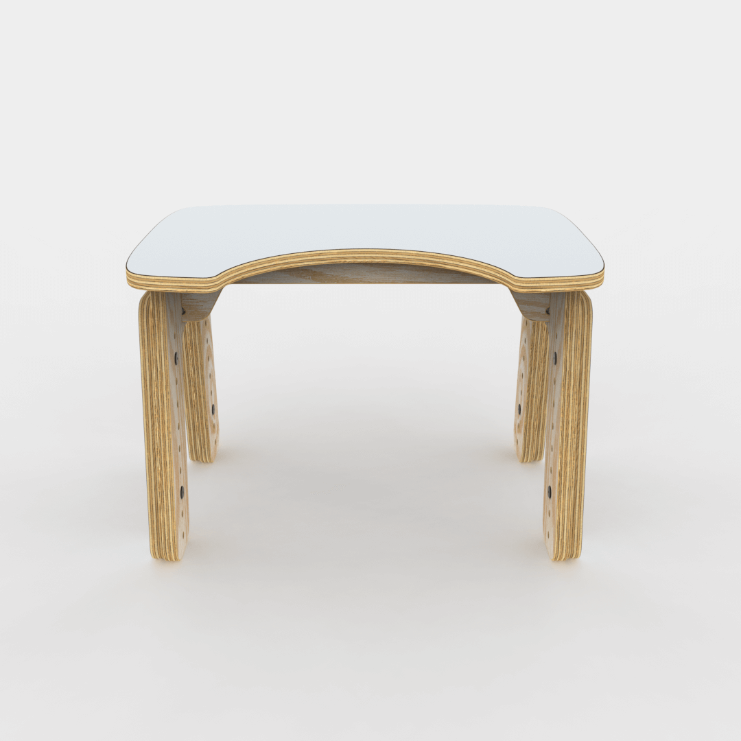 Mesa infantil reni escotadura gris