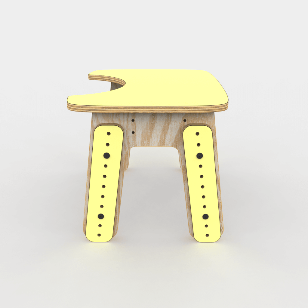 Mesa infantil reni escotadura Amarillo
