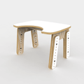 Mesa infantil reni escotadura blanco