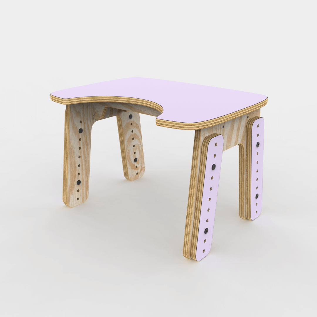 Mesa infantil reni escotadura Uva