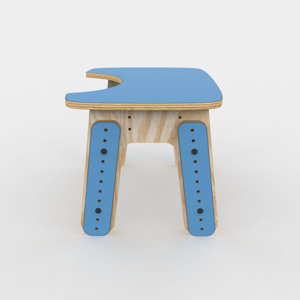 Mesa infantil reni escotadura Azul