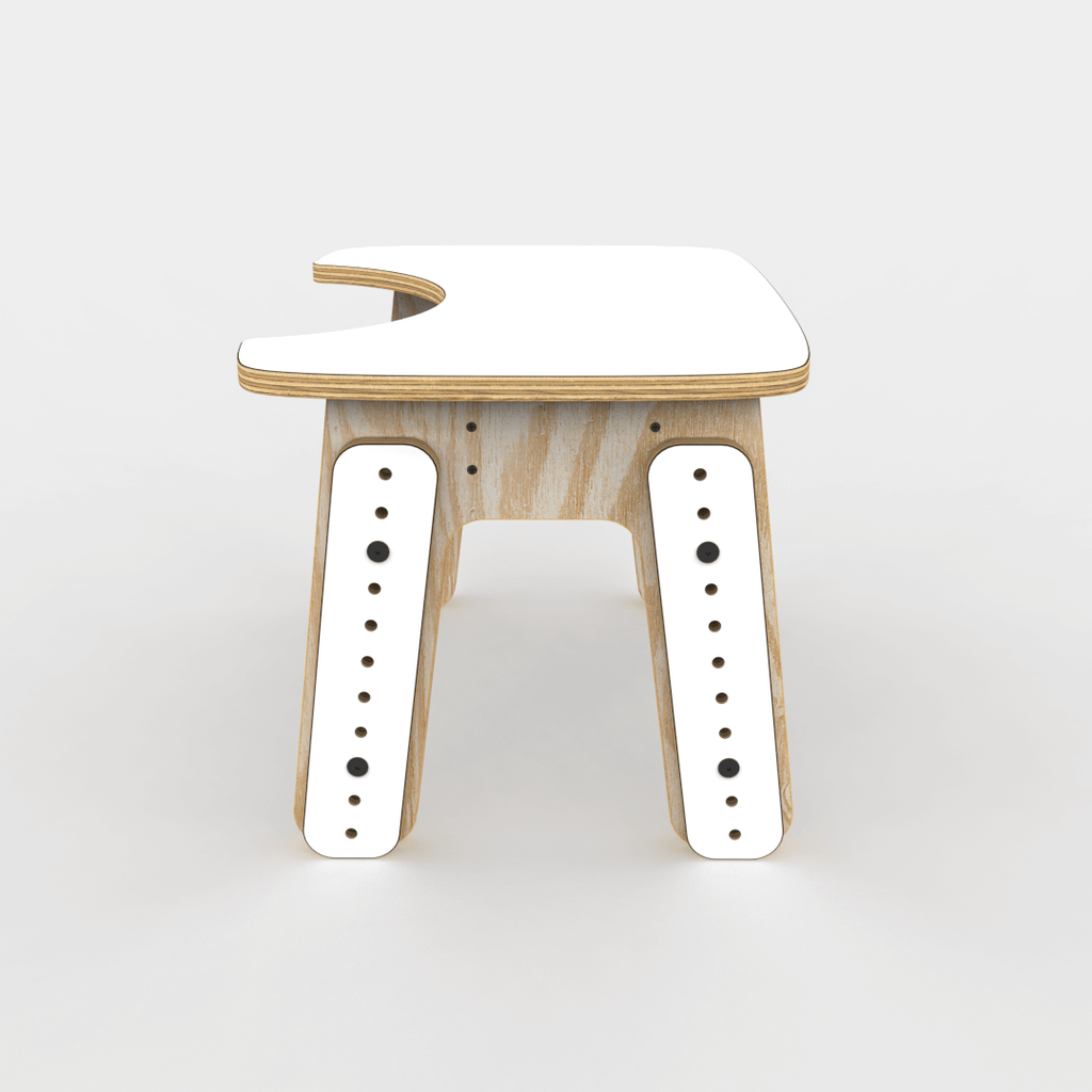 Mesa infantil reni escotadura blanco