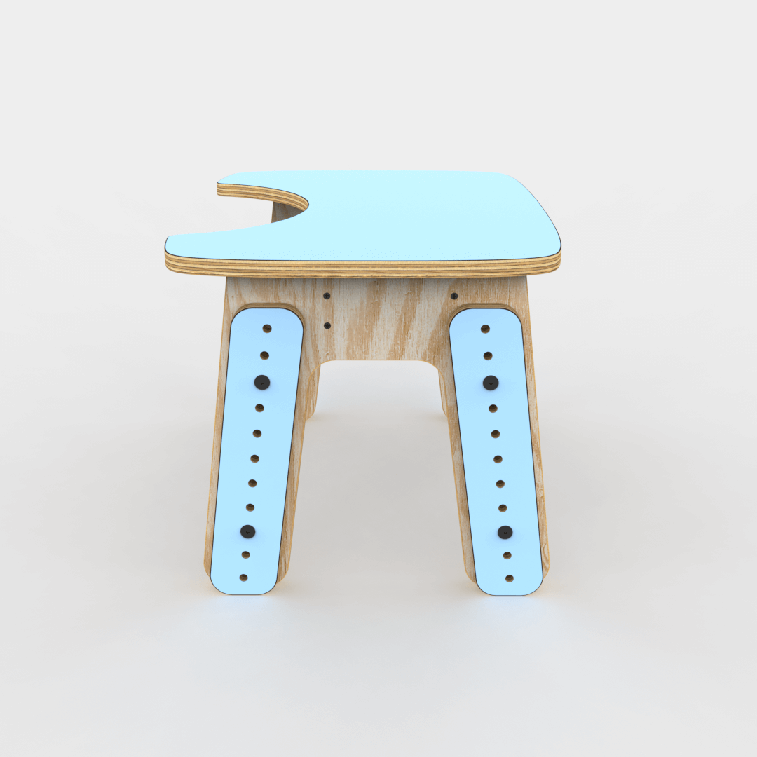 Mesa infantil reni escotadura celeste