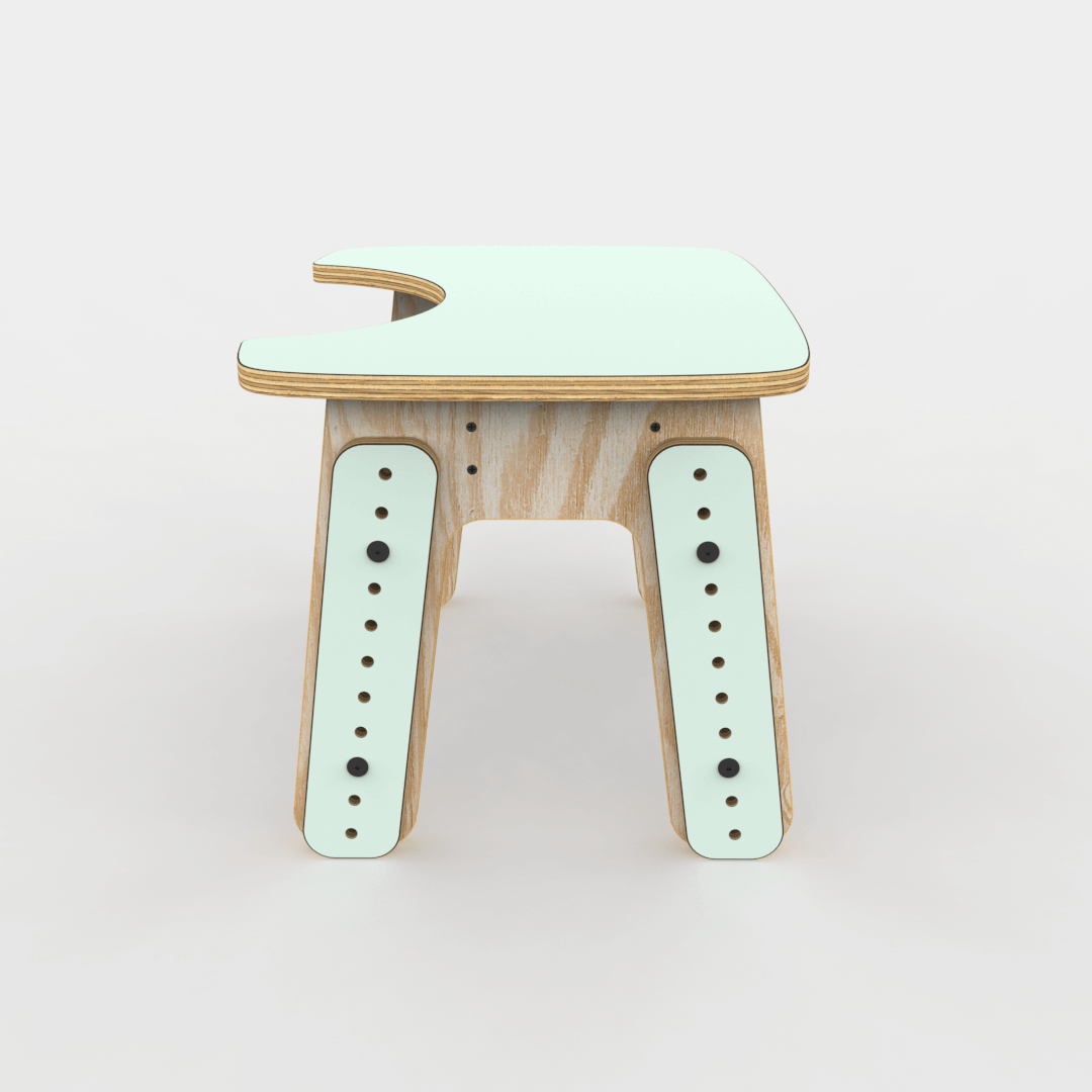 Mesa infantil reni escotadura Menta