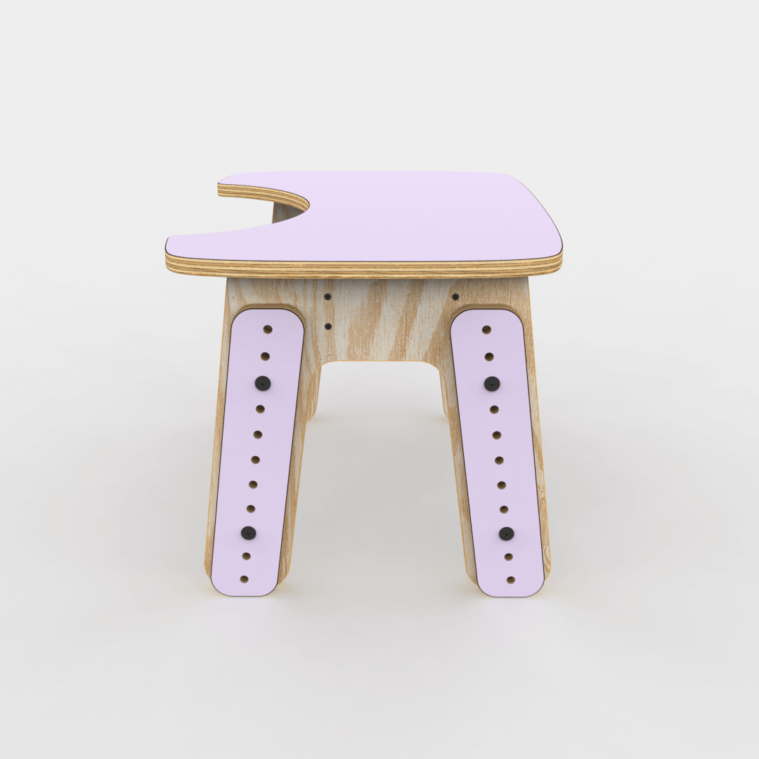 Mesa infantil reni escotadura Uva