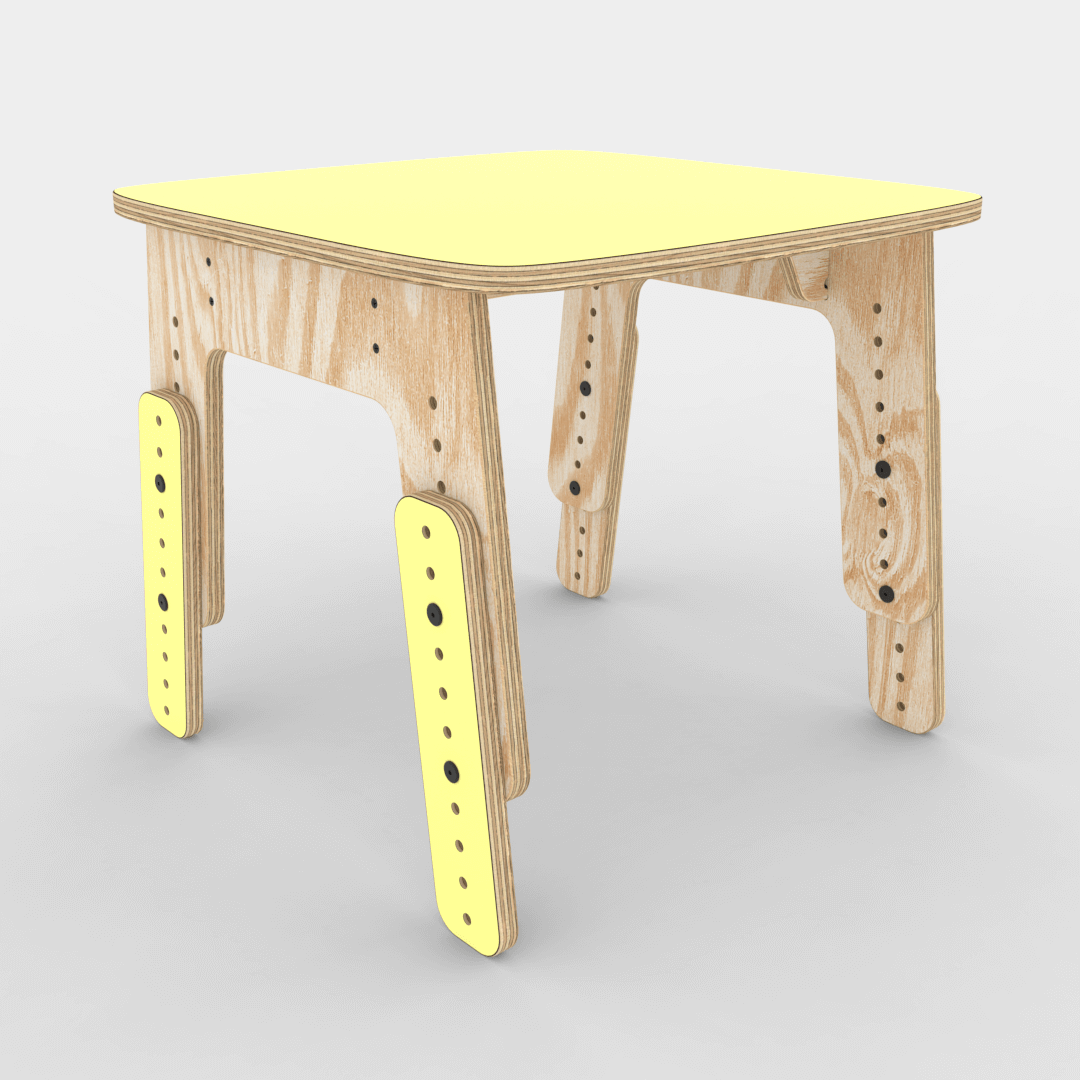 Mesa infantil Reni XL amarillo