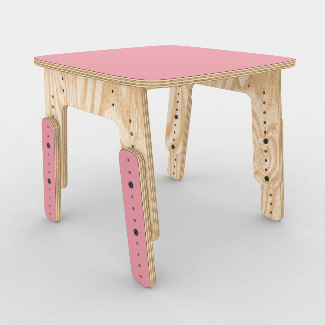 Mesa infantil Reni XL rosa