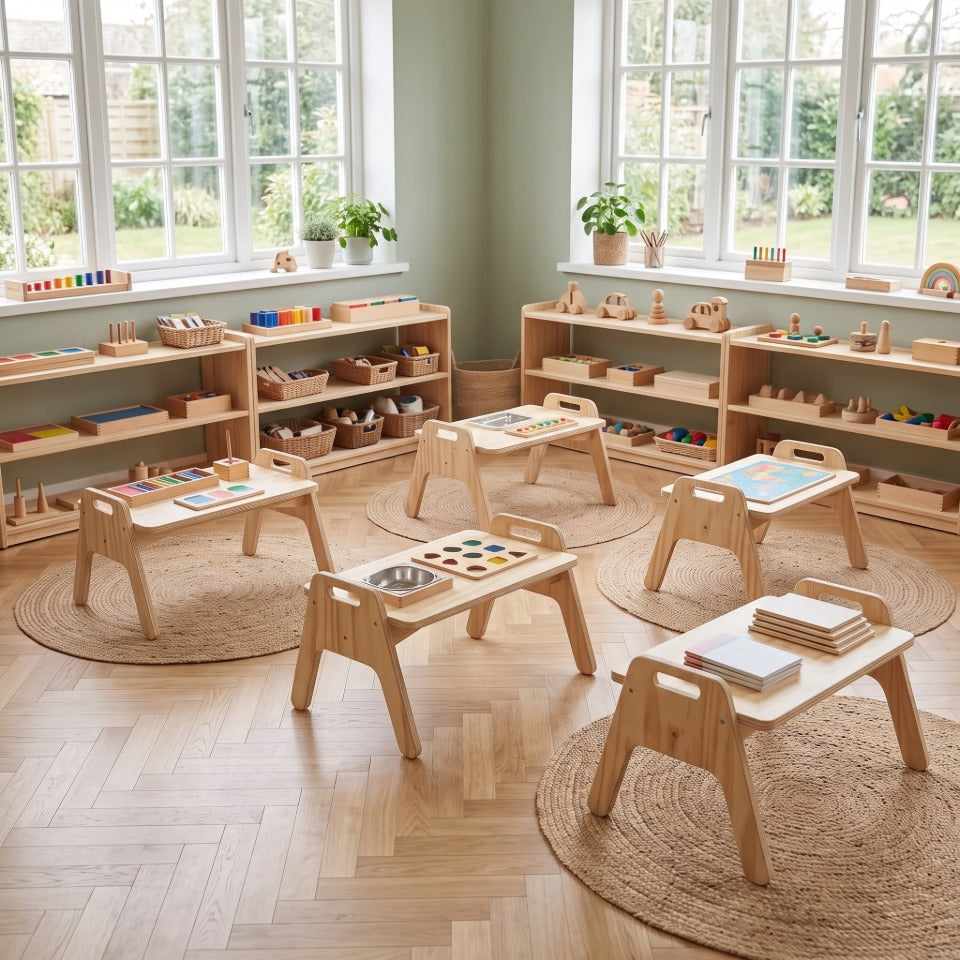 Mesa de piso apilable para niños Pampa