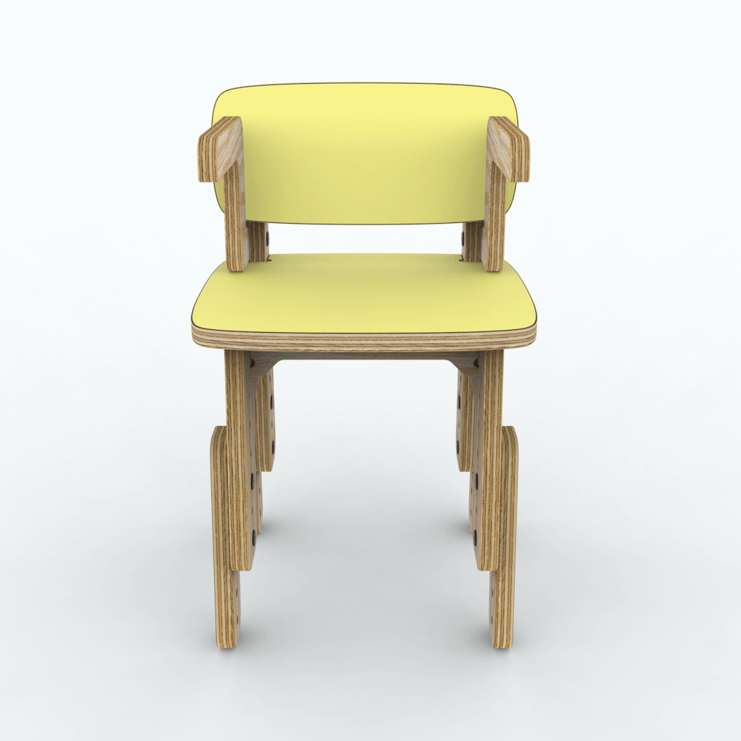 Silla reni con apoya brazos