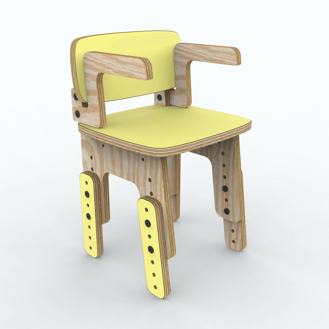 Silla reni con apoya brazos