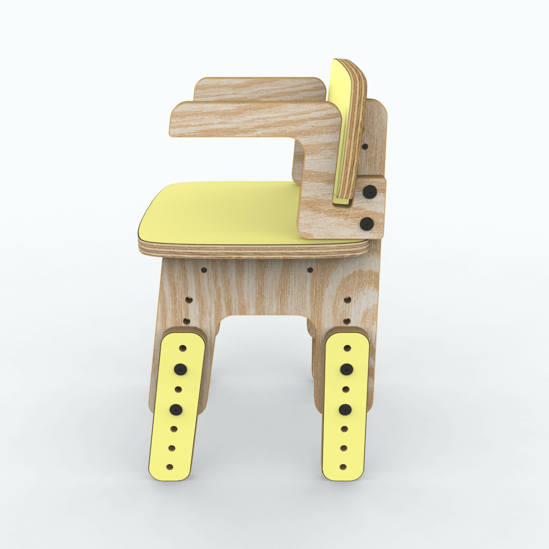 Silla reni con apoya brazos