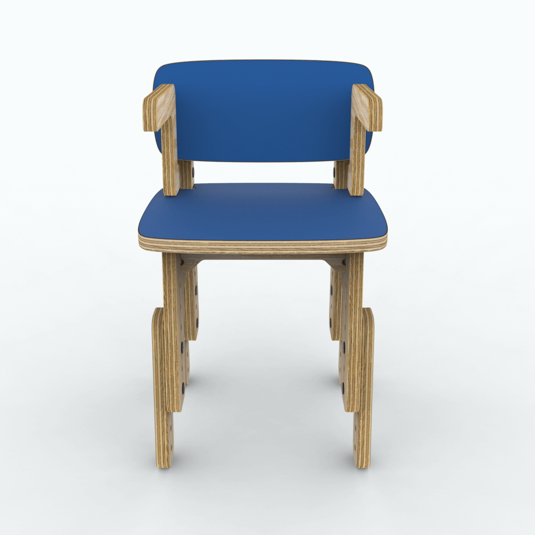 Silla reni con apoya brazos