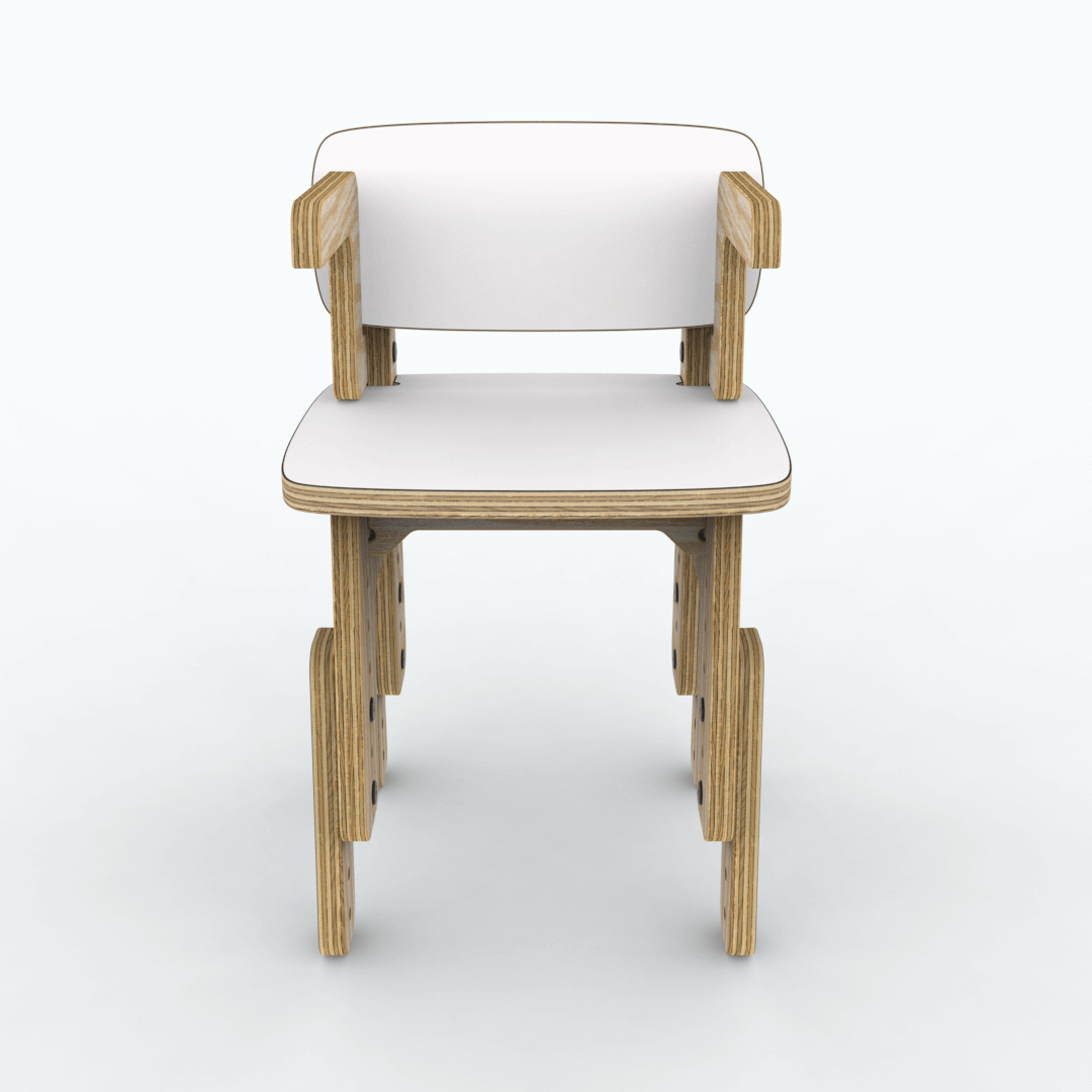 Silla reni con apoya brazos