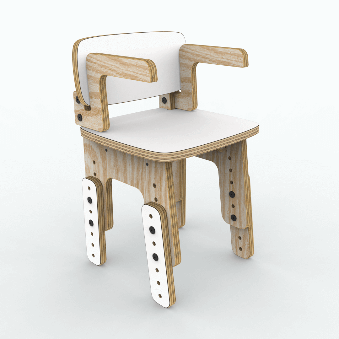 Silla reni con apoya brazos