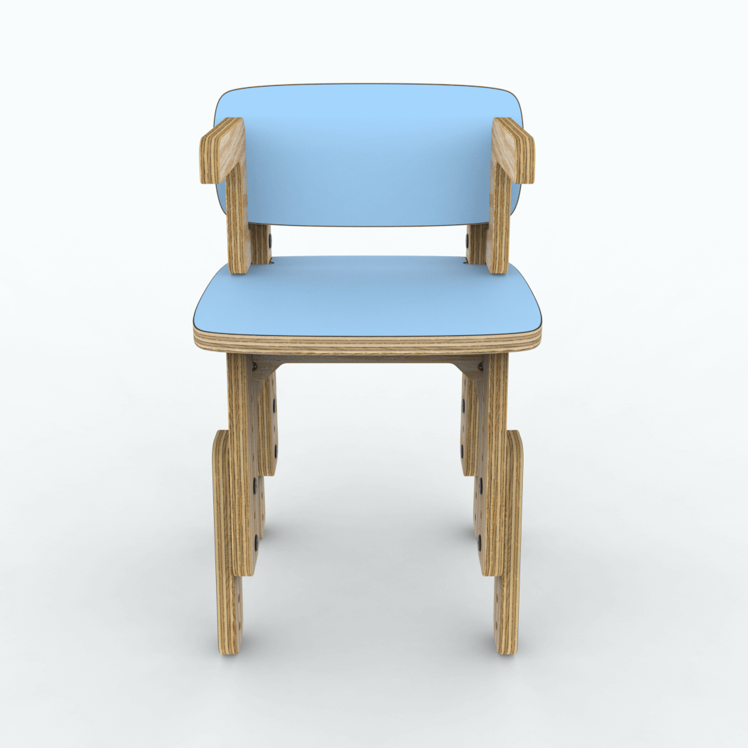 Silla reni con apoya brazos