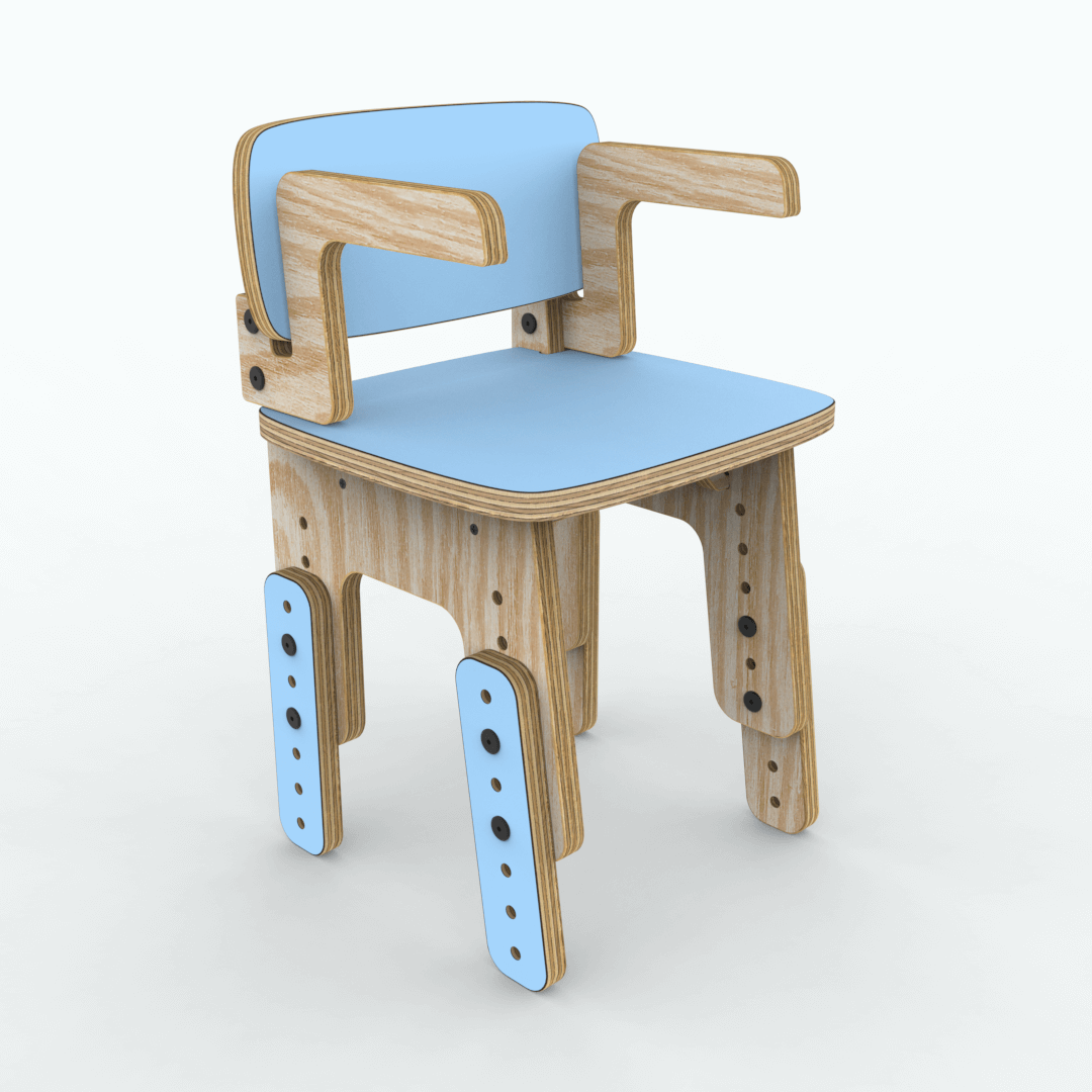 Silla reni con apoya brazos