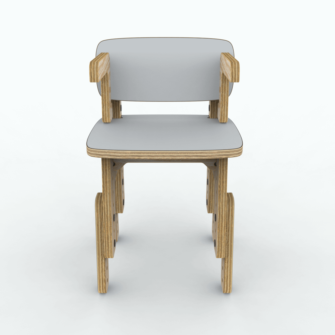 Silla reni con apoya brazos
