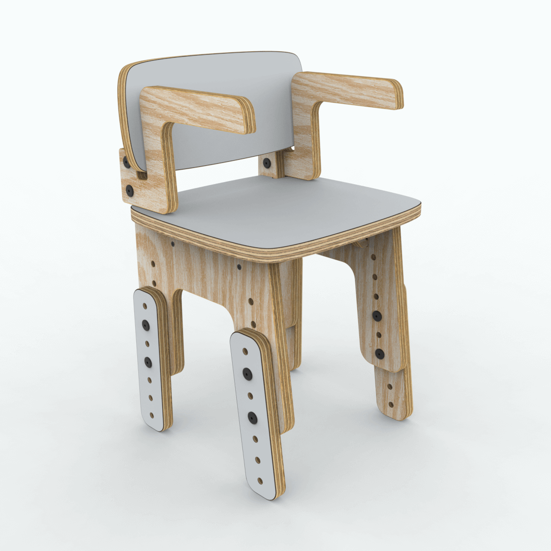 Silla reni con apoya brazos