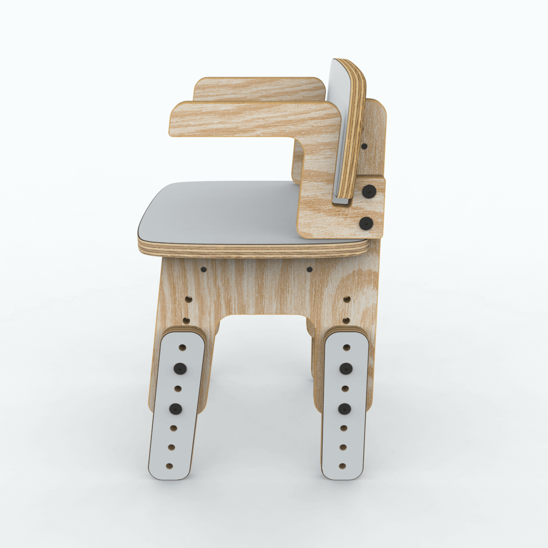 Silla reni con apoya brazos