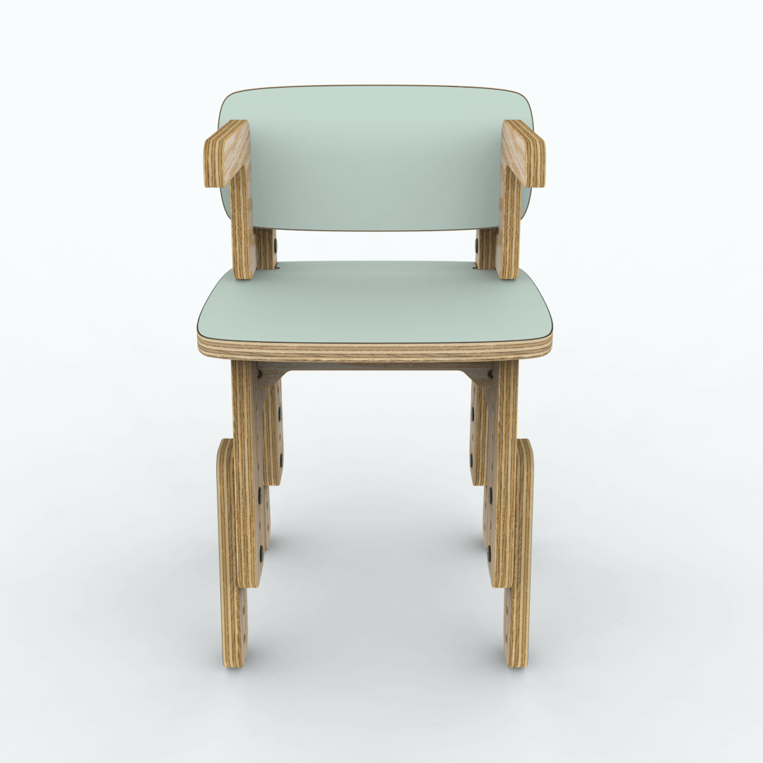 Silla reni con apoya brazos