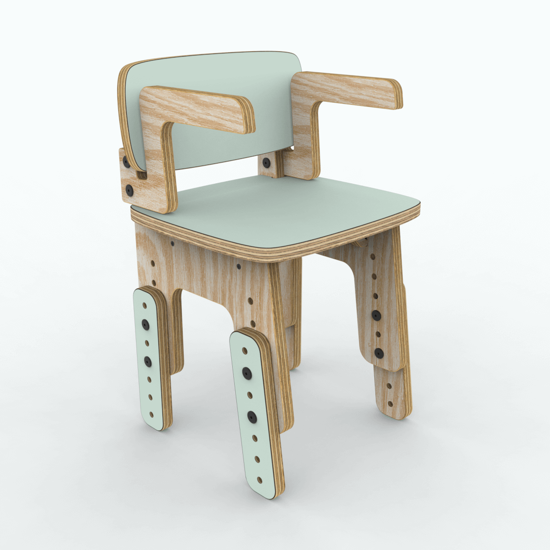 Silla reni con apoya brazos