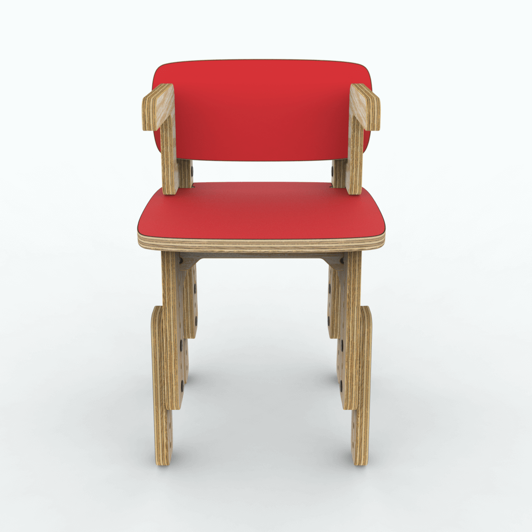 Silla reni con apoya brazos