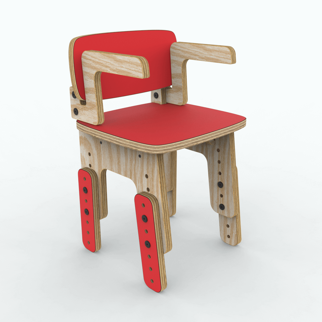 Silla reni con apoya brazos