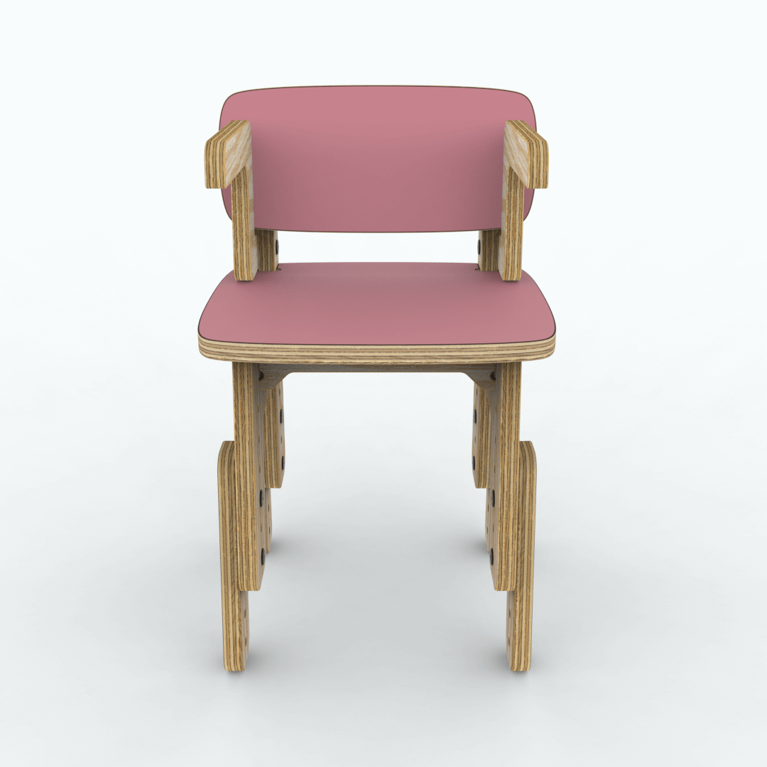 Silla reni con apoya brazos
