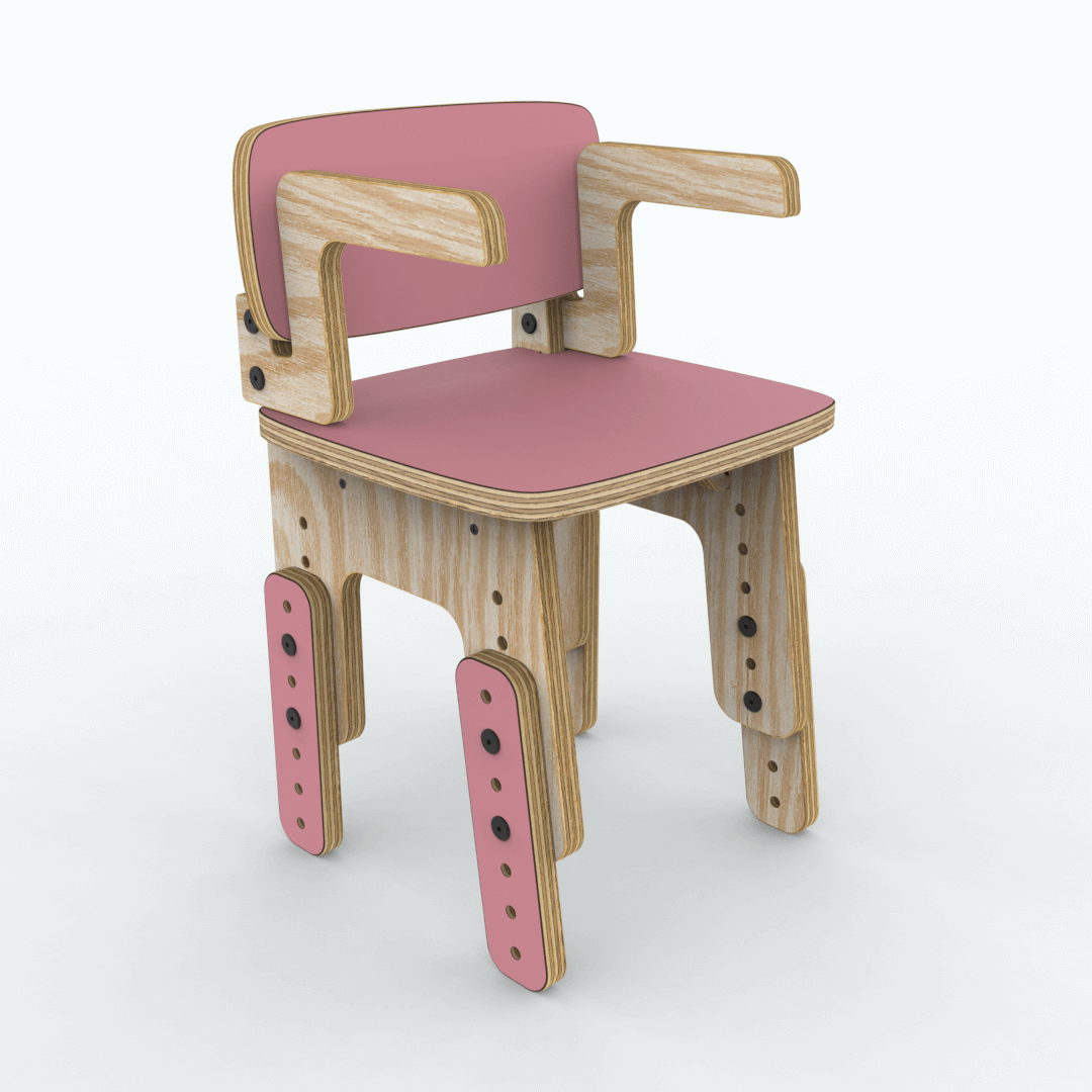 Silla reni con apoya brazos