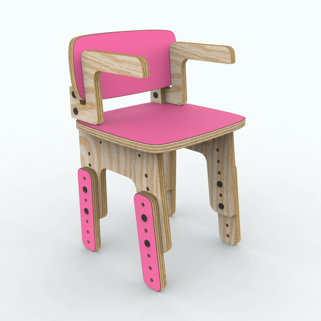 Silla reni con apoya brazos