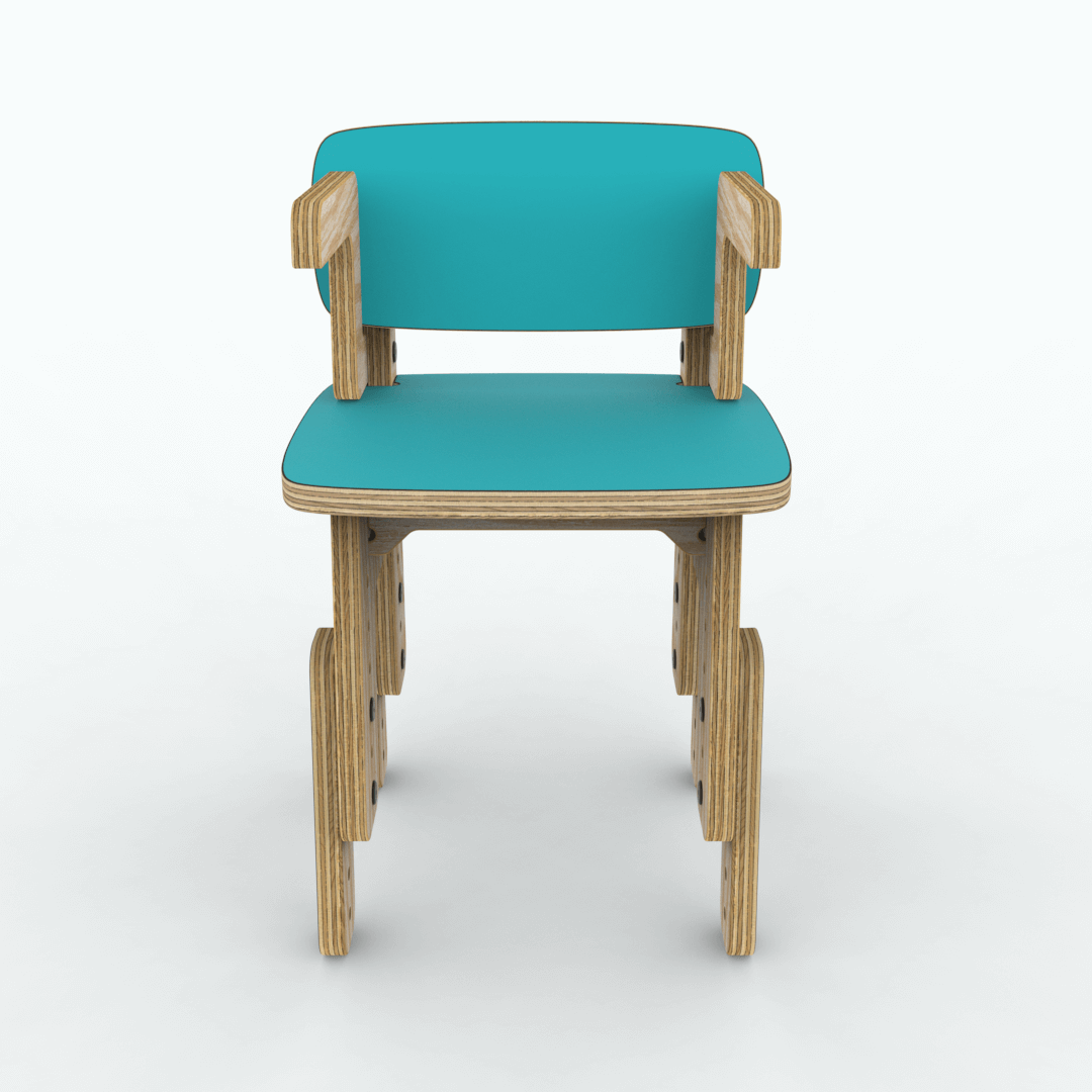 Silla reni con apoya brazos