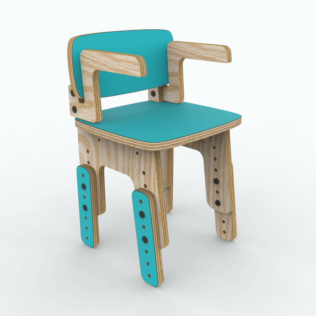 Silla reni con apoya brazos