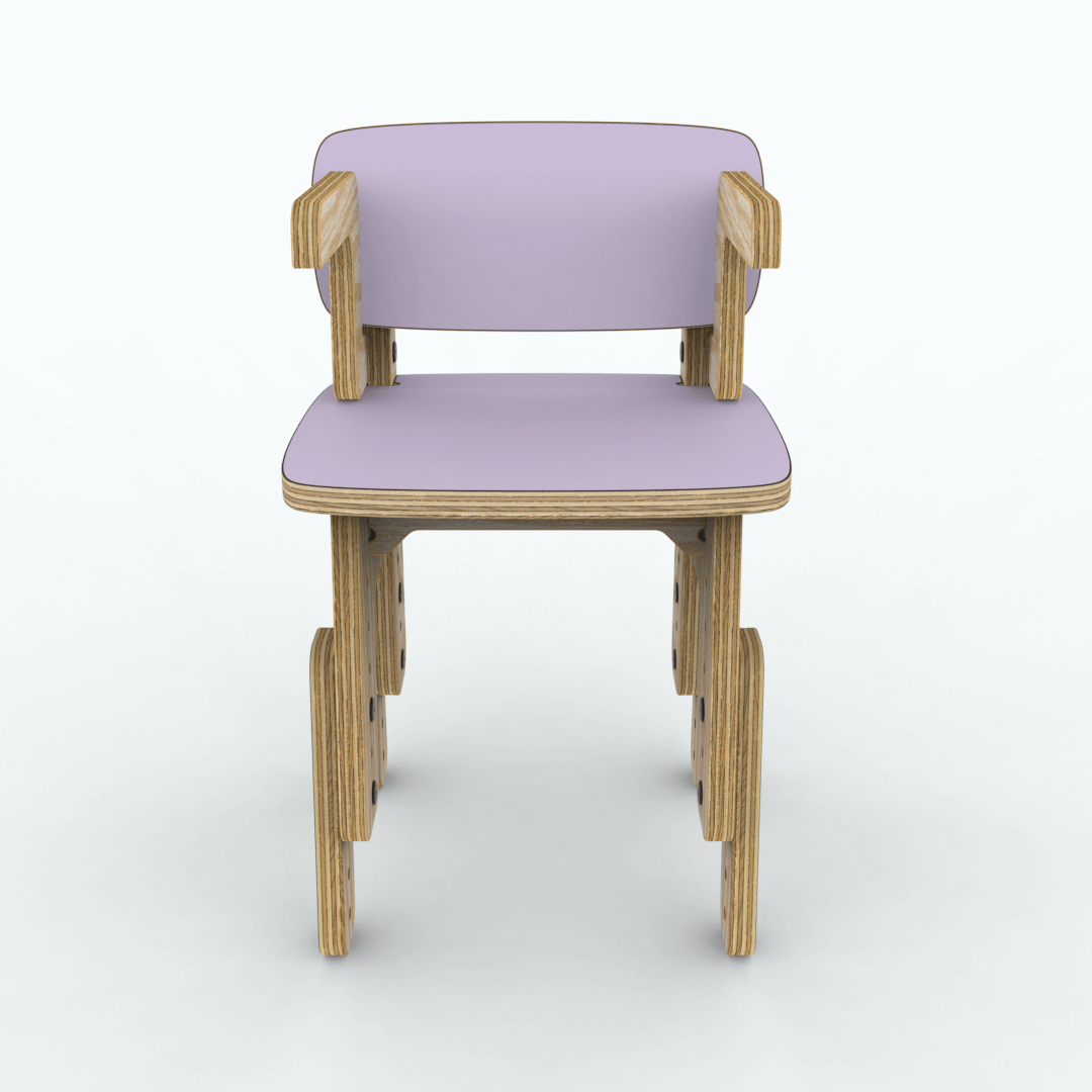 Silla reni con apoya brazos
