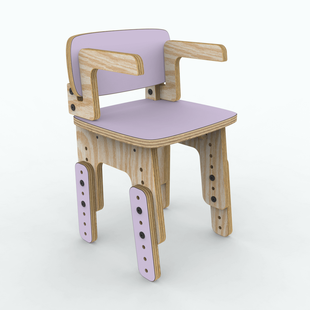 Silla reni con apoya brazos