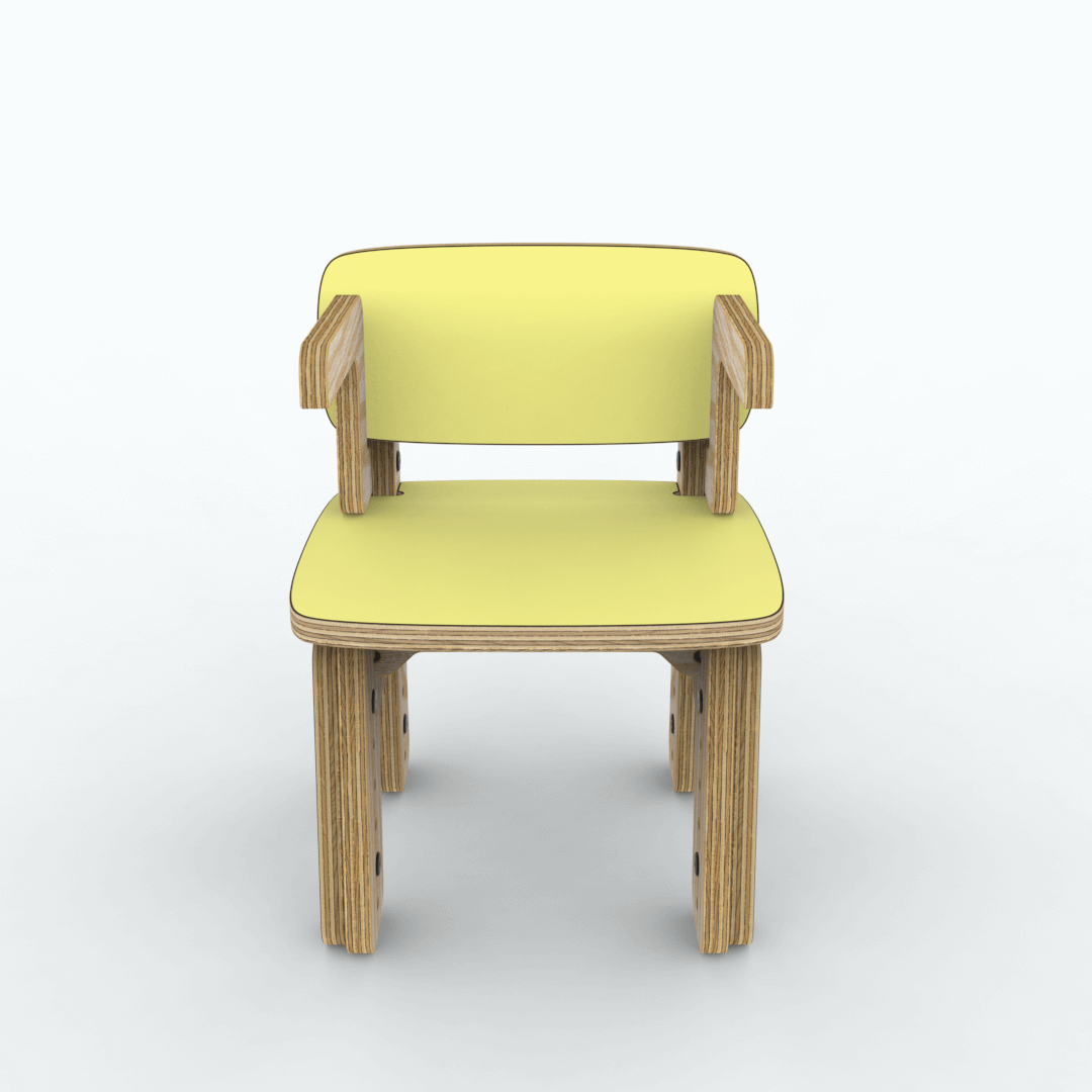 Silla reni con apoya brazos